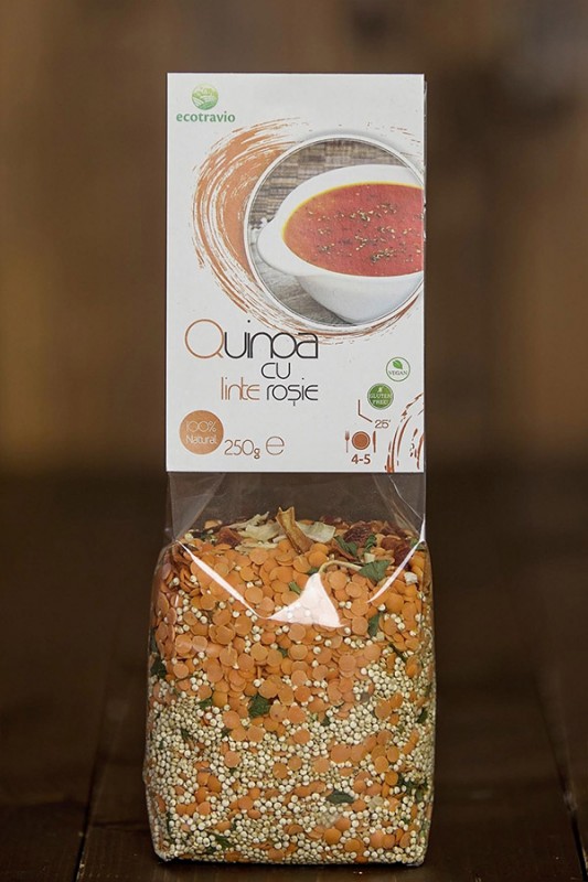 Quinoa cu linte roșie (250 g)