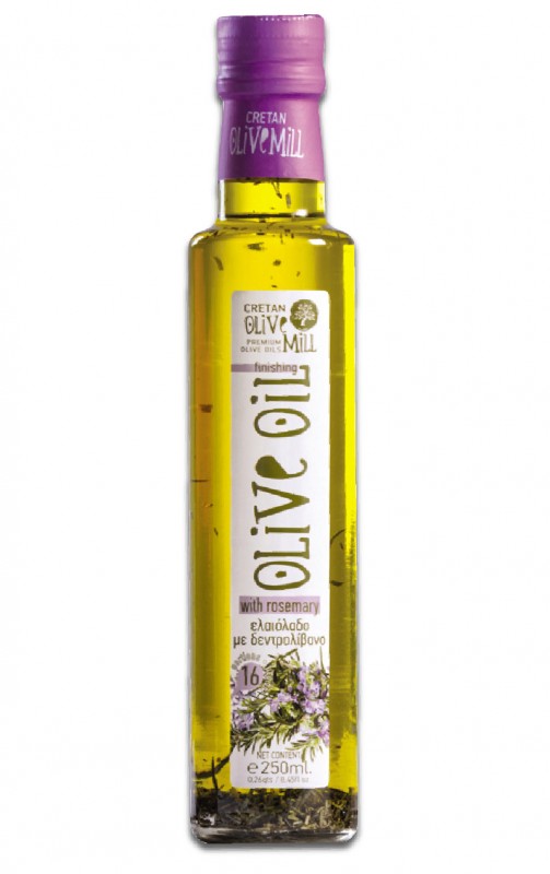 Ulei de măsline extra virgin aromatizat cu rozmarin (0.25 l)