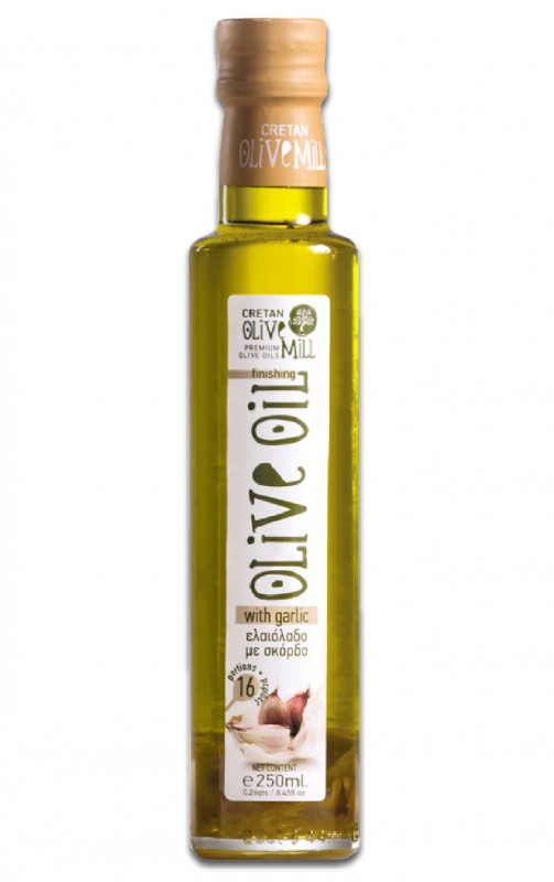 Ulei de măsline extra virgin aromatizat cu usturoi (0.25 l)
