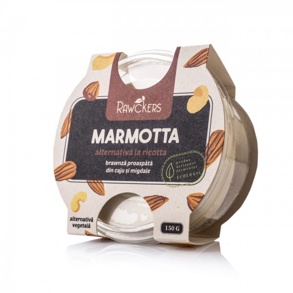 Ricotta Marmota Rawckers ECO cu verdețuri (150 g)